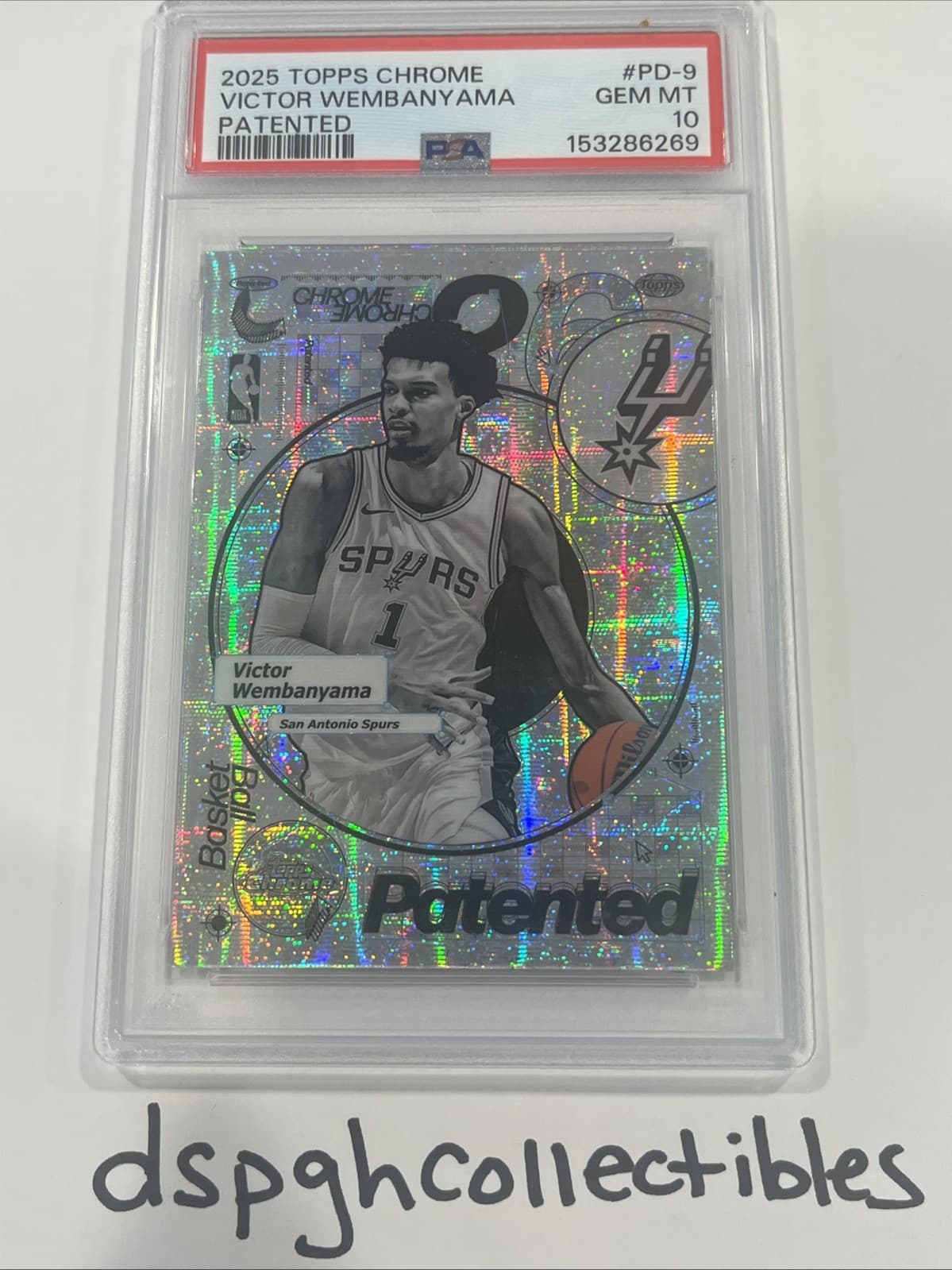 2025 Topps Chrome Victor Wembanyama Patented Case Hit PSA 10