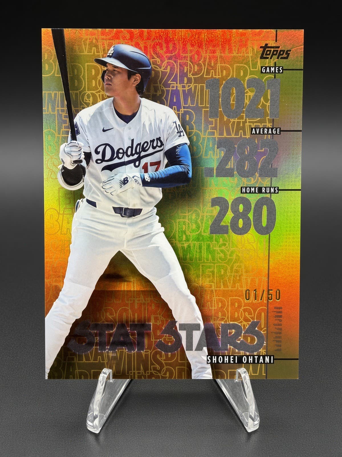 2026 Topps 75th Series 2 Update Shohei Ohtani Stat Stars gold 1/50 SS-12