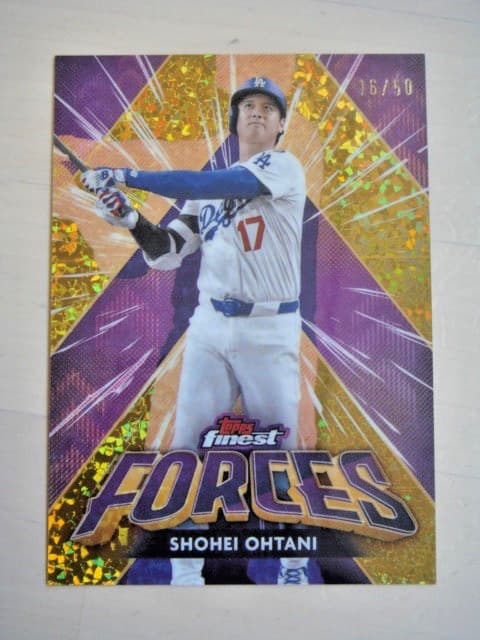 2026 Topps Finest Shohei Ohtani FORCES SP Mini Daimond Gold Refractor 16/50 MINT