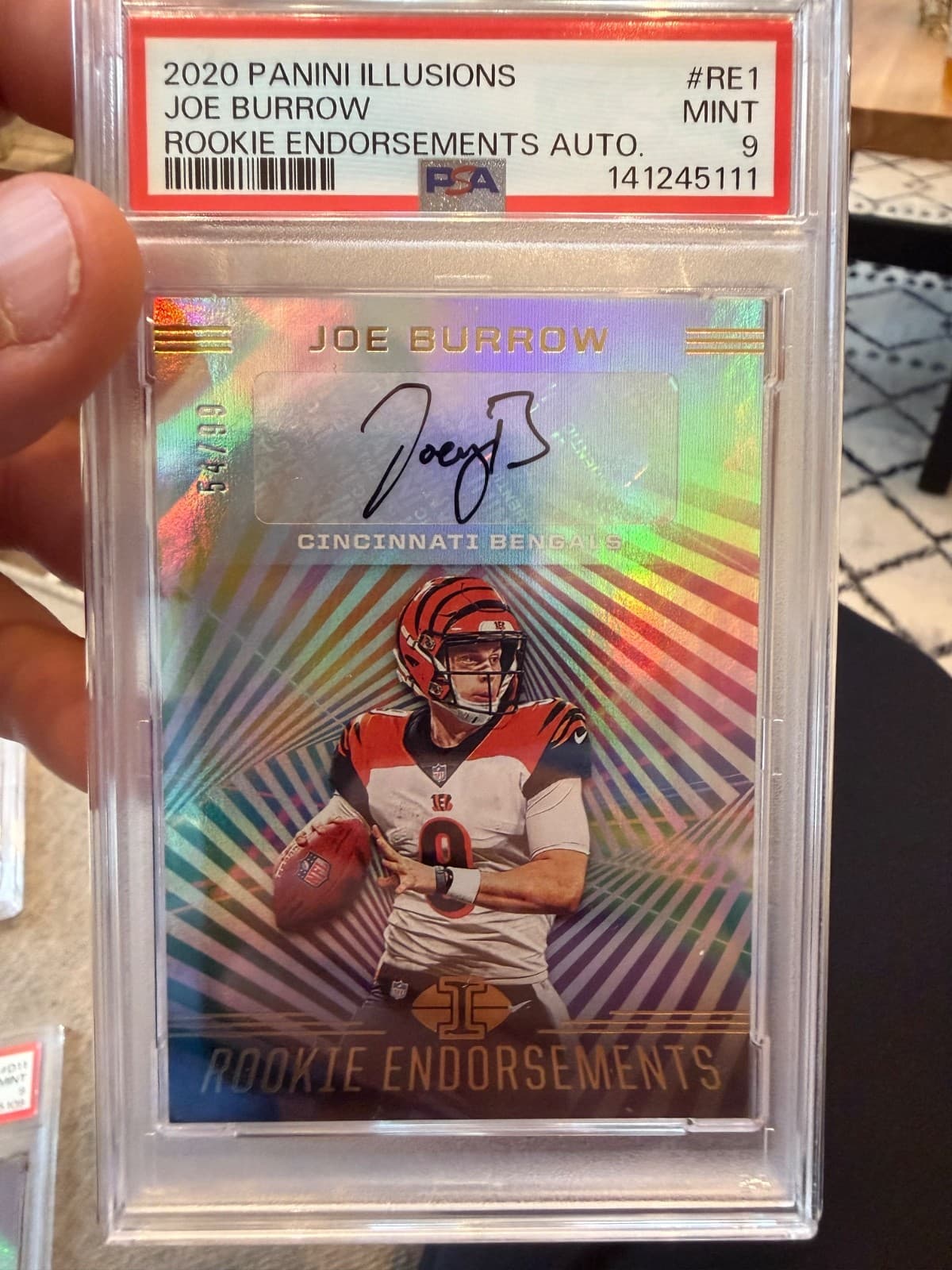 2020 panini illusions joe burrow