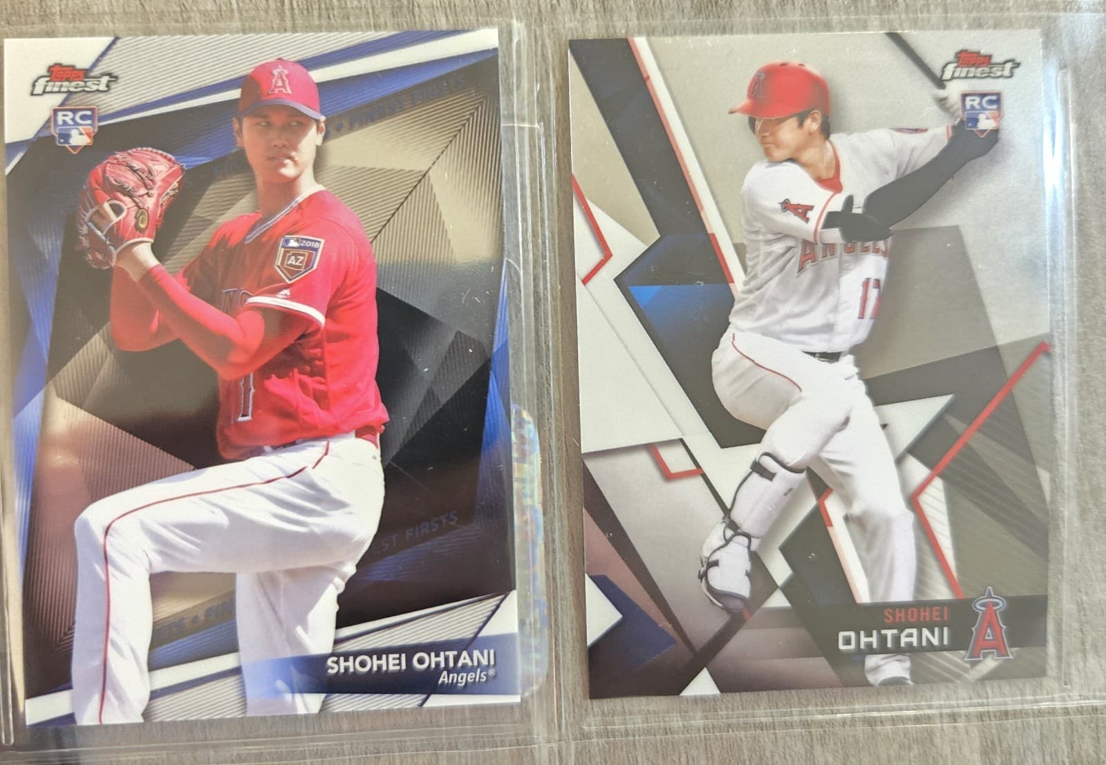 2018 Topps Finest Baseball Base Set 1 - 100 + 3 Sub Sets w/ Both Ohtani Rookies