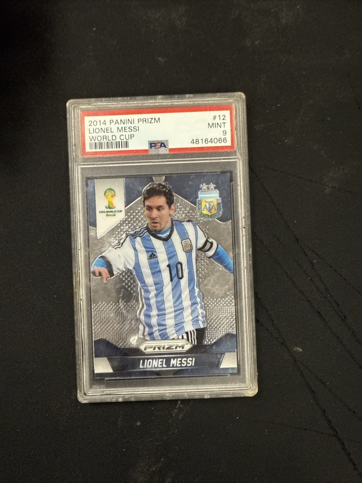 Lionel Messi 2014 Panini Prizm World Cup #12 PSA 9 Argentina