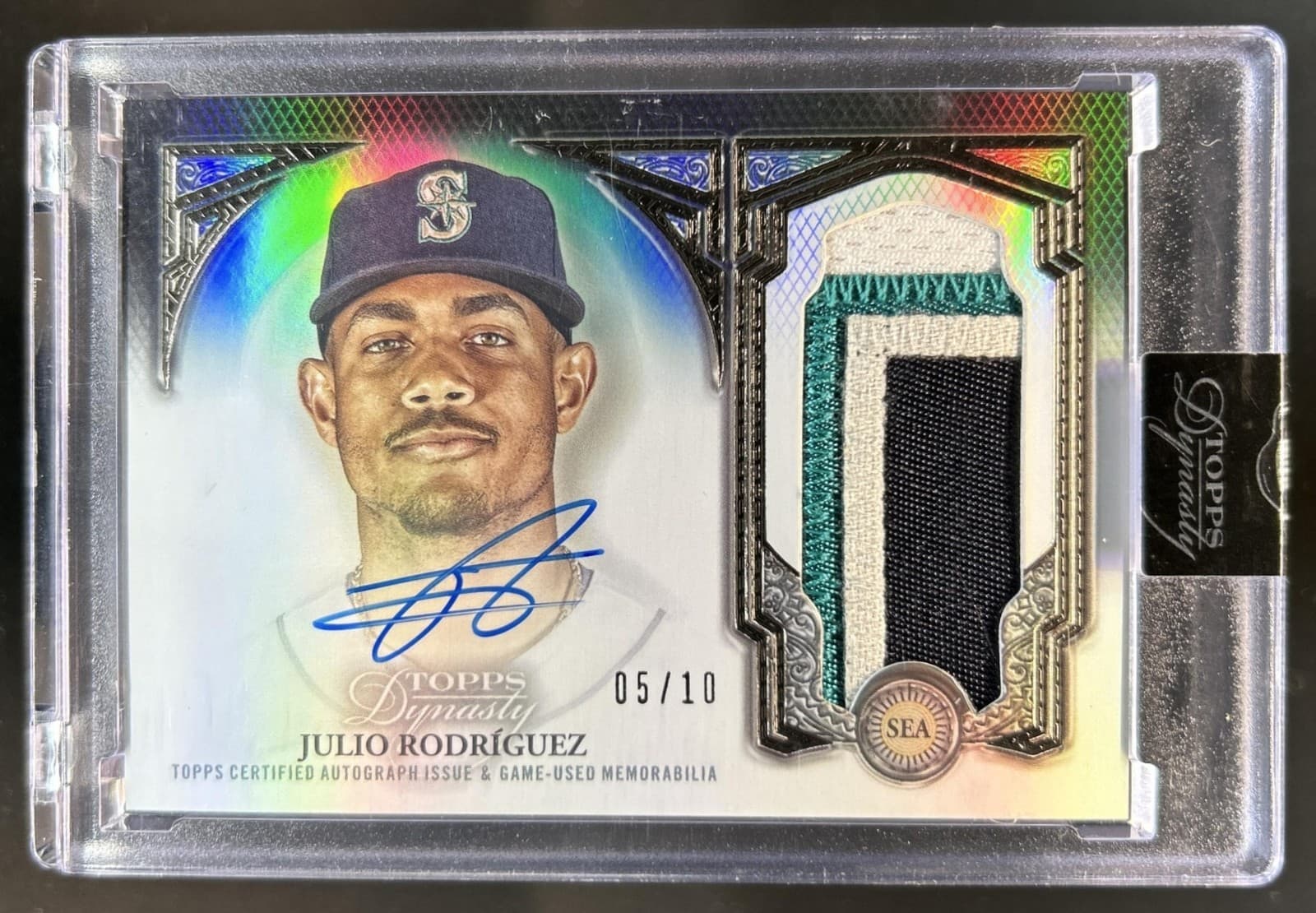 2023 Topps Dynasty Julio Rodriguez Patch Auto #/10 Mariners