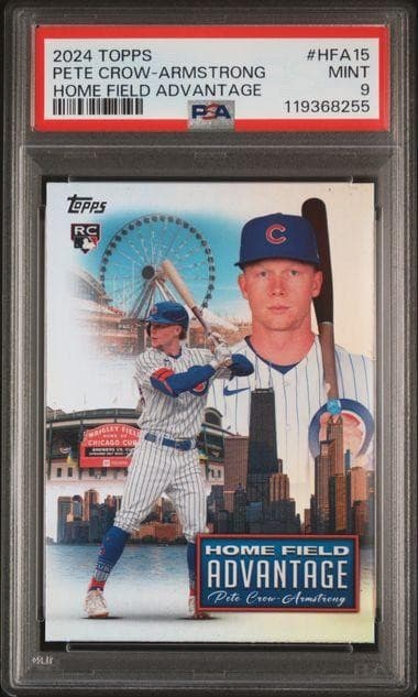 2024 Topps Pete Crow-Armstrong Home Field Advantage Rookie #HFA-15 PSA 9