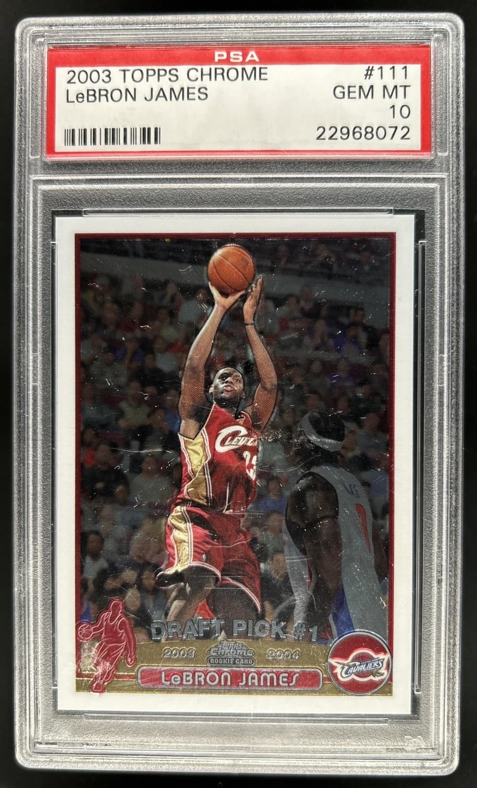 2003-04 Topps Chrome Lebron James Rookie RC #111 Cavaliers PSA 10 GEM MINT