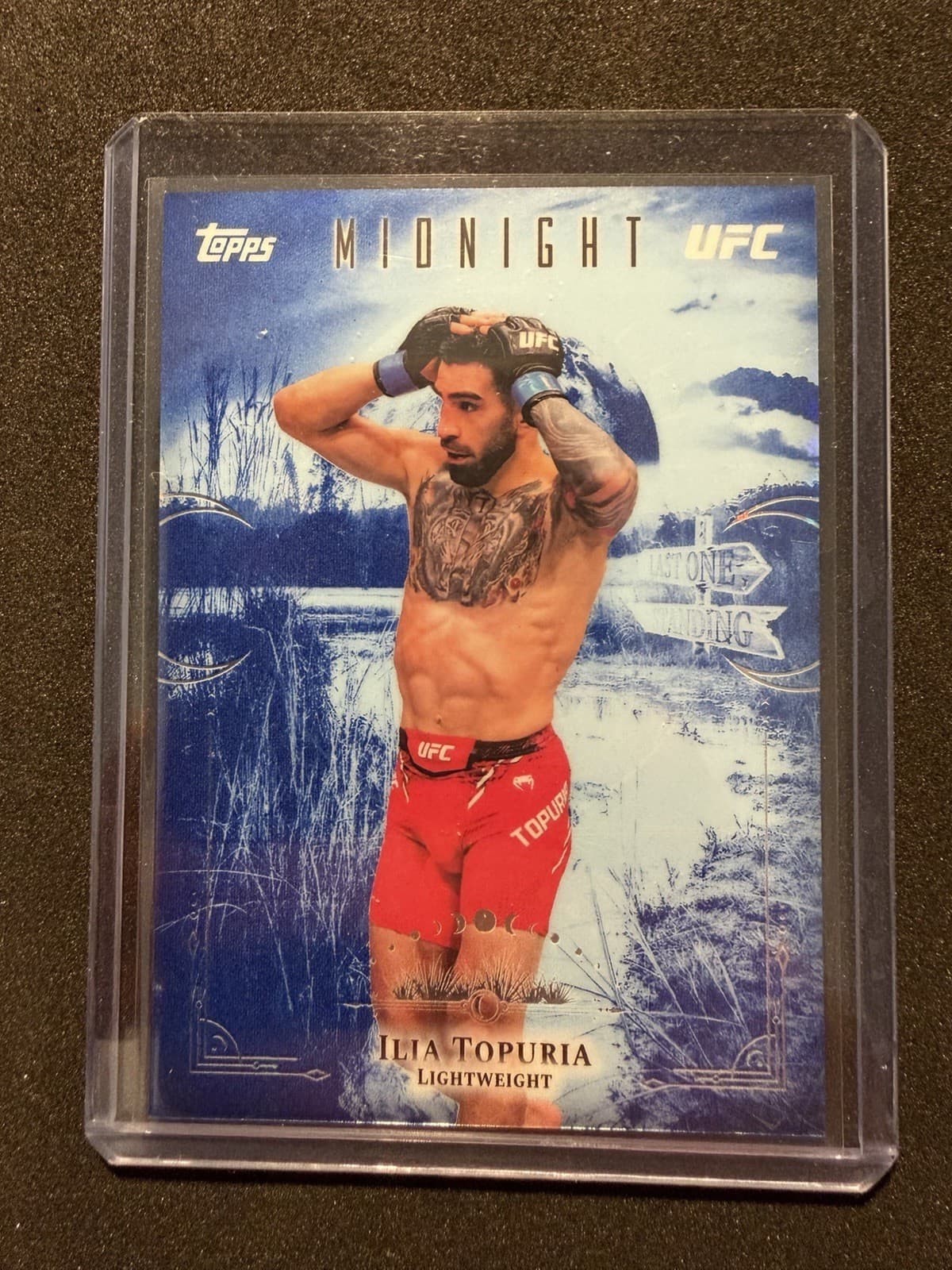 2026 Topps Midnight UFC Ilia Topuria #L0-20 “Last One Standing” Case Hit MMA