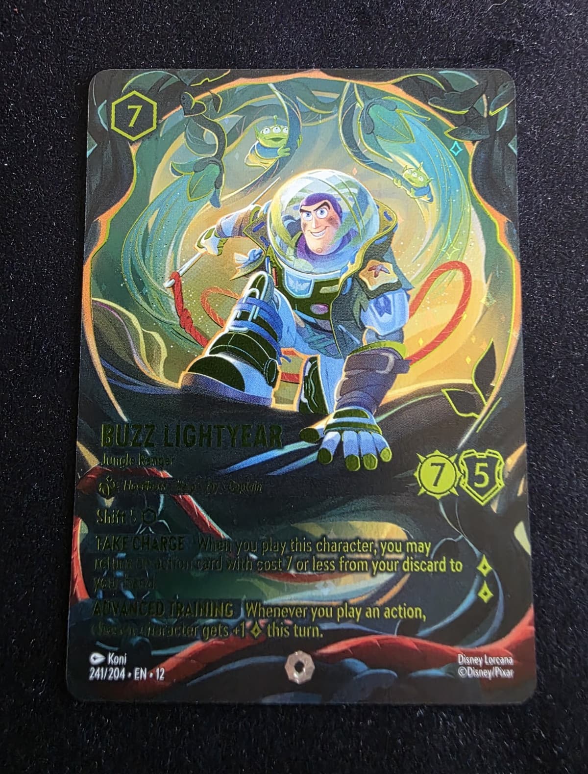 Ravensburger Disney Lorcana Buzz Lightyear Jungle Ranger Foil 241/204 EN 7/5