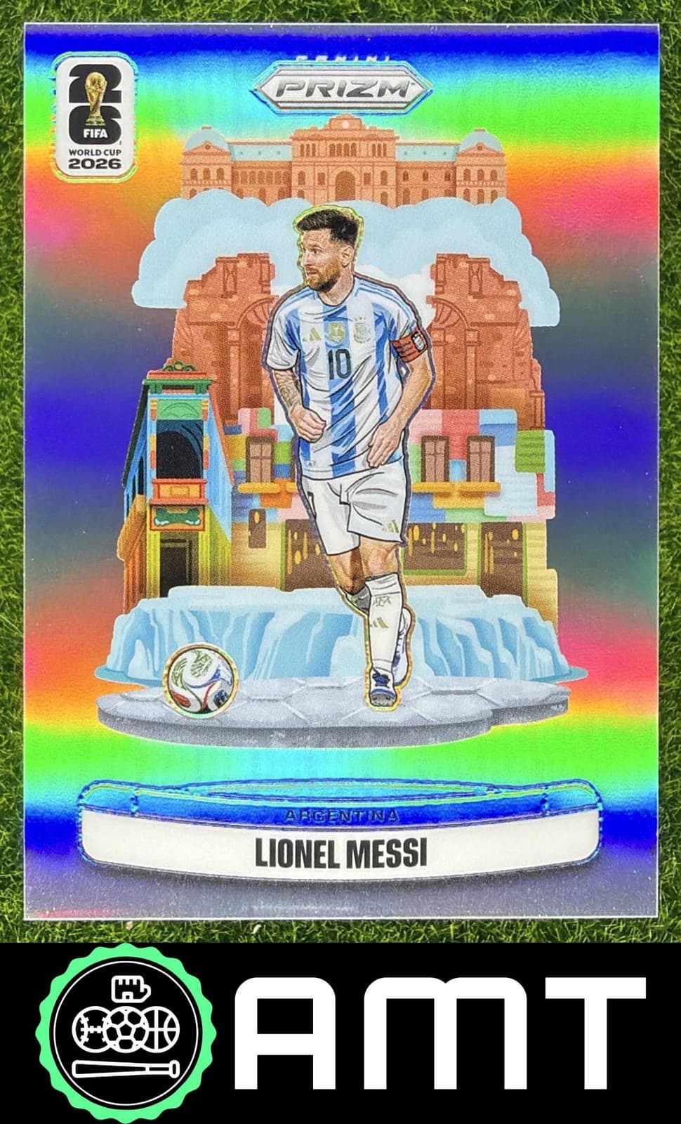 Lionel Messi 2026 Panini Prizm World Cup National Landmarks Argentina #10 SSP