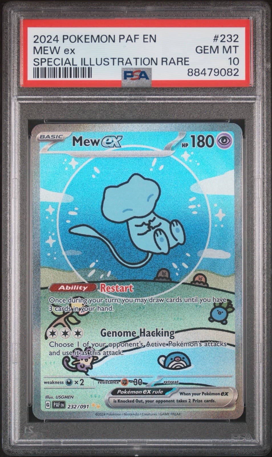 2024 Pokemon Paldean Fates Mew ex #232/091 PSA 10 GEM MINT