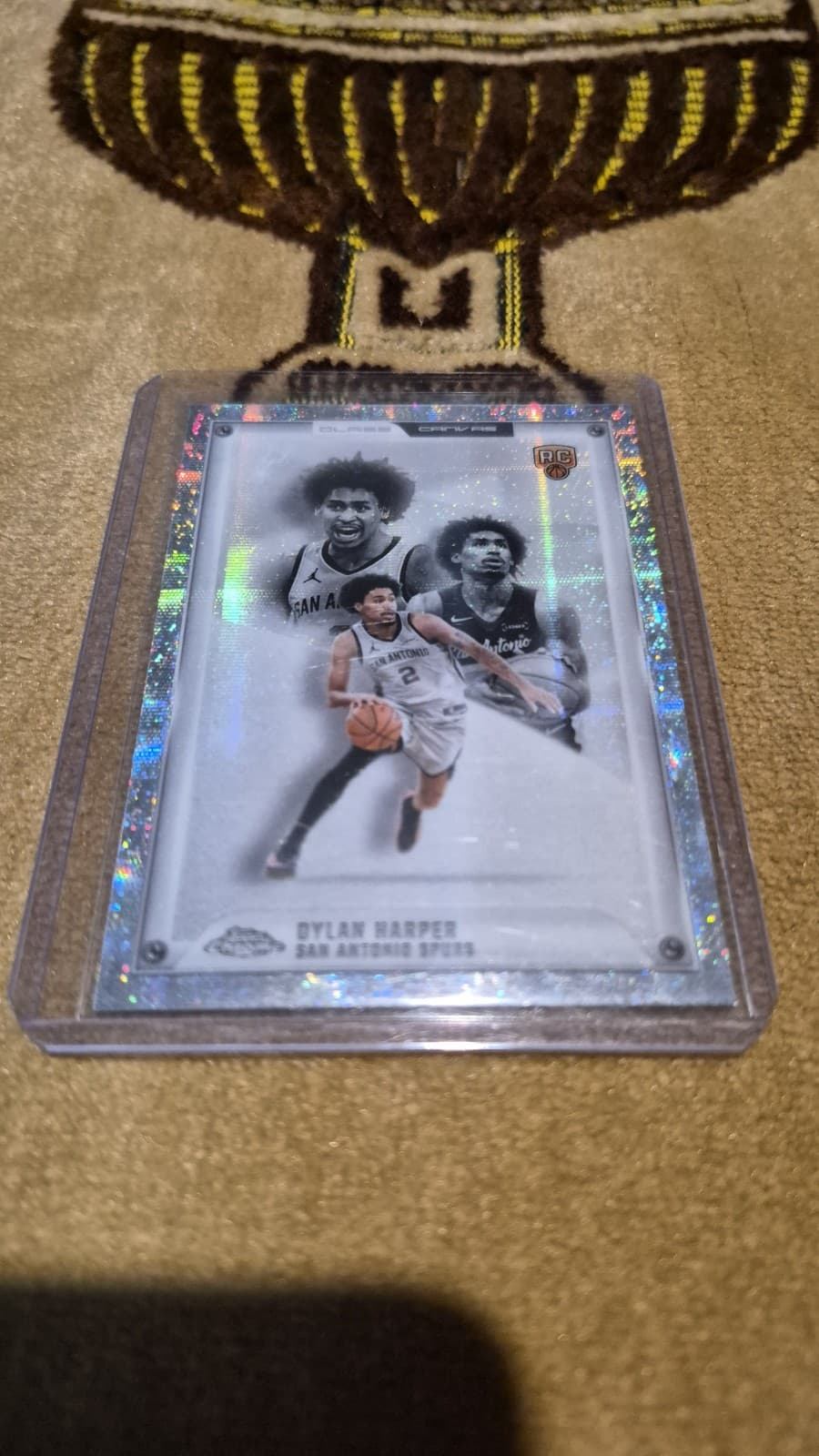 2025-26 Topps Chrome UPDATE Dylan Harper Spurs Glass Canvas SSP Case Hit Rc