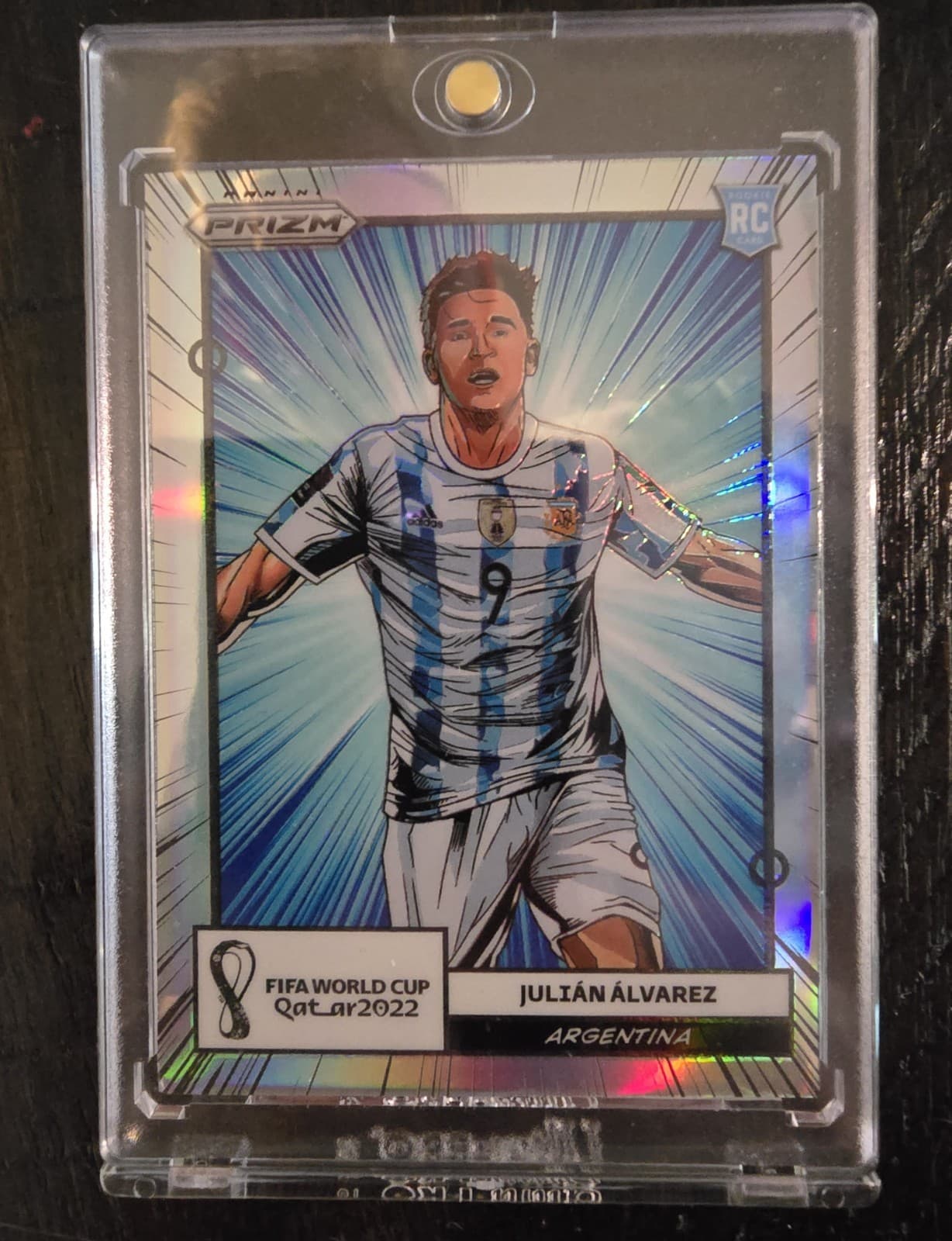 2022 Panini Prizm World Cup Qatar Manga Julian Alvarez #1 RC SSP