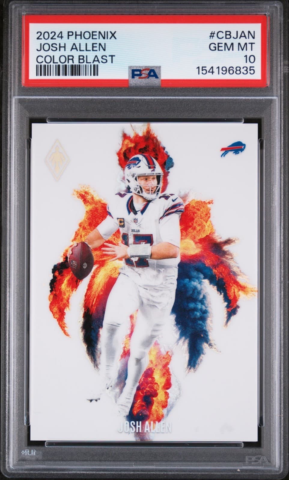2024 Panini Phoenix Color Blast Josh Allen Buffalo Bills PSA 10 Football Card