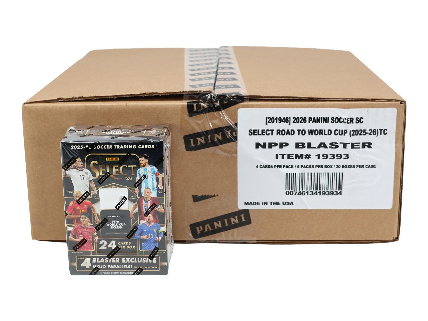 2025/26 Panini Select Road to Fifa World Cup Soccer 6-Pack Blaster 20-Box Case