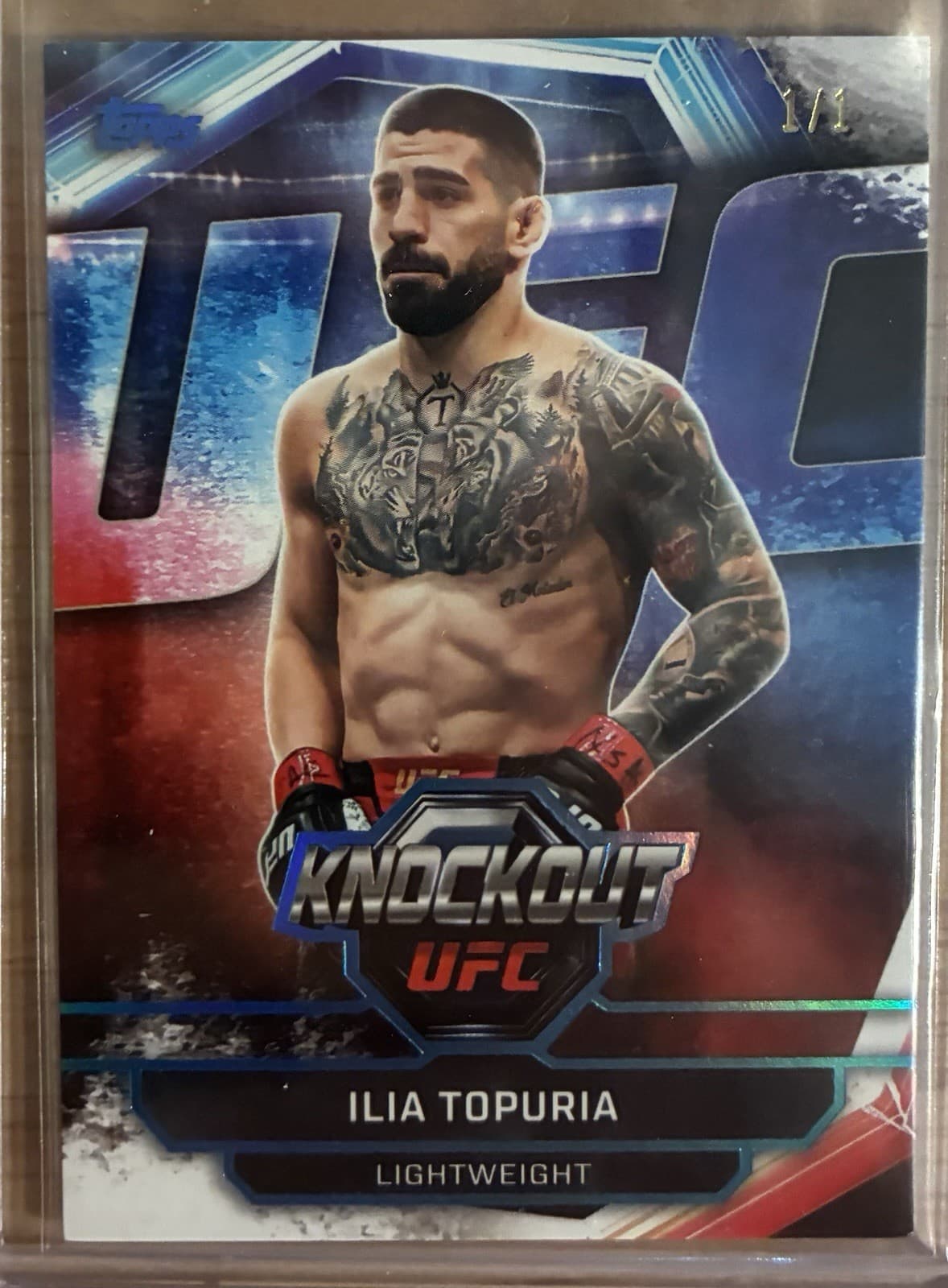 2026 Topps Midnight UFC - Ilia Topuria 1/1