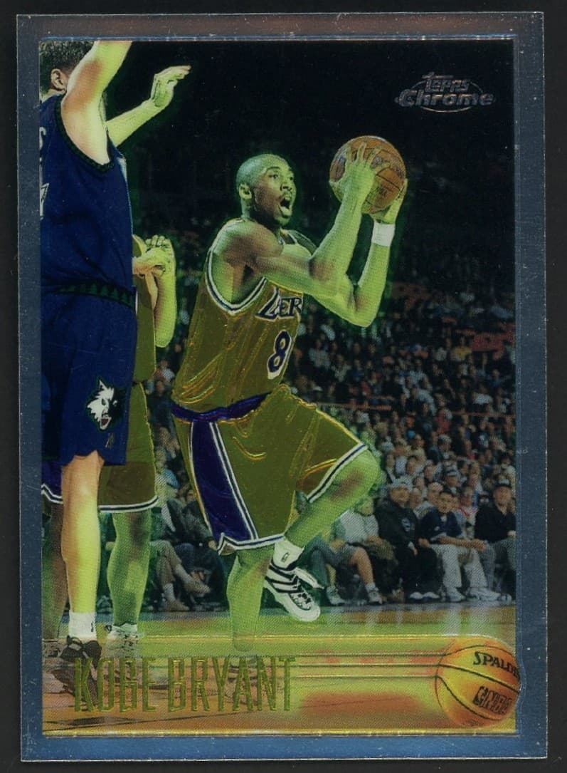 1996-97 Topps Chrome #138 Kobe Bryant RC Rookie HOF Los Angeles Lakers