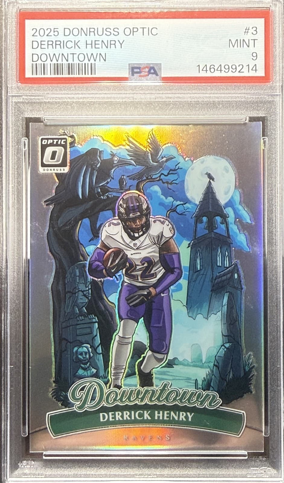 2025 Panini Donruss Optic - Downtown Derrick Henry #3 âïžPSA 9âïž