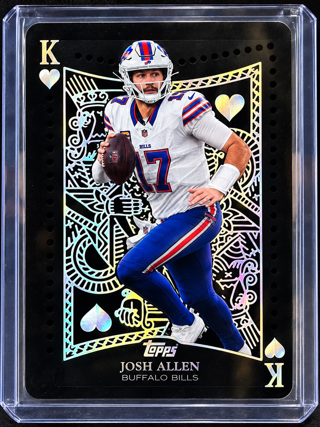 2024 Topps Josh Allen King of Hearts Buffalo Bills Football Trading Card – Excel