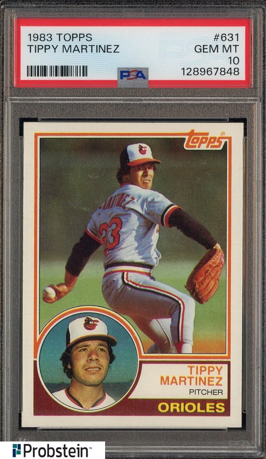 1983 Topps #631 Tippy Martinez Baltimore Orioles PSA 10 GEM MINT