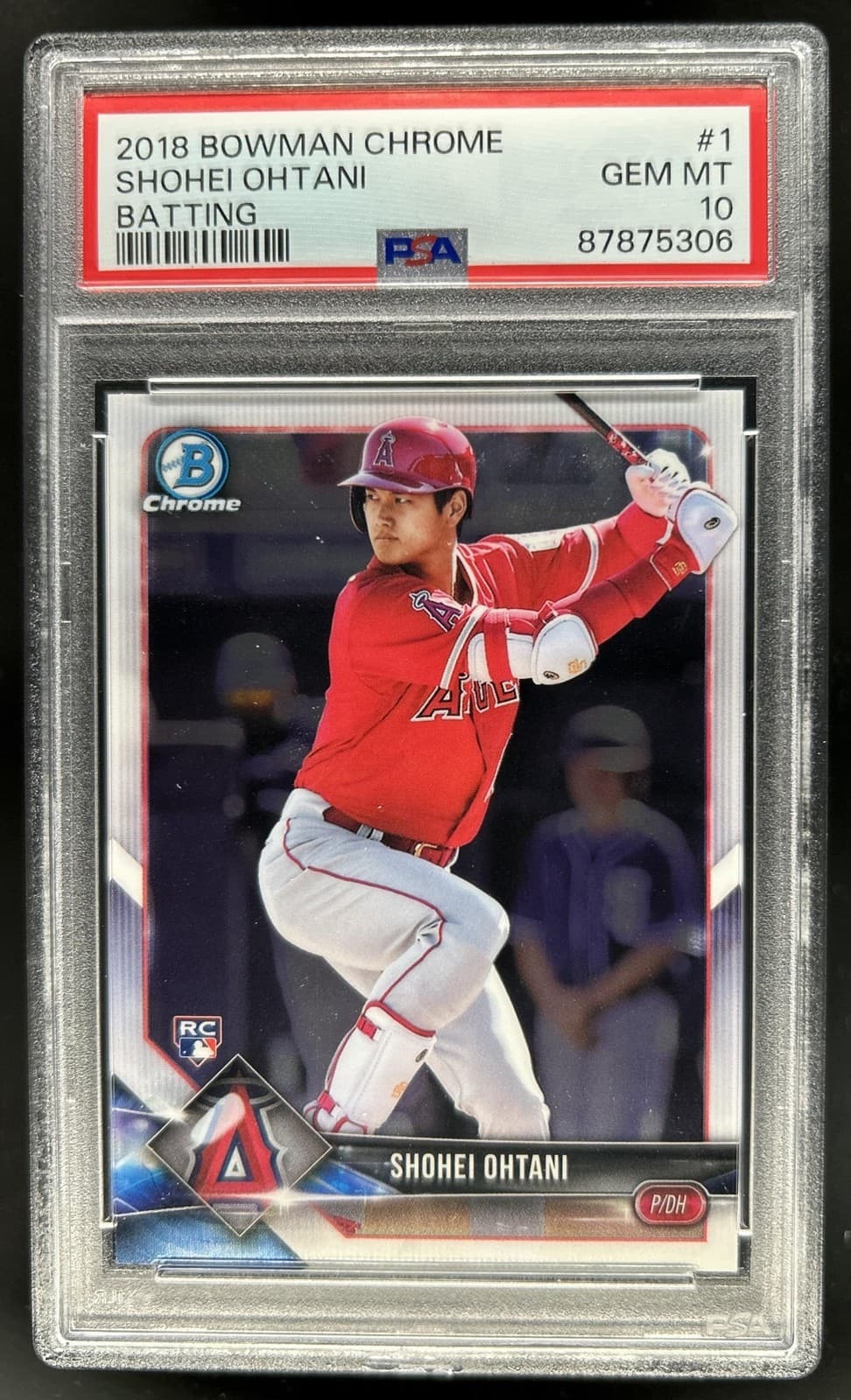 2018 Bowman Chrome Shohei Ohtani RC Rookie #1 Angels PSA 10 GEM MINT