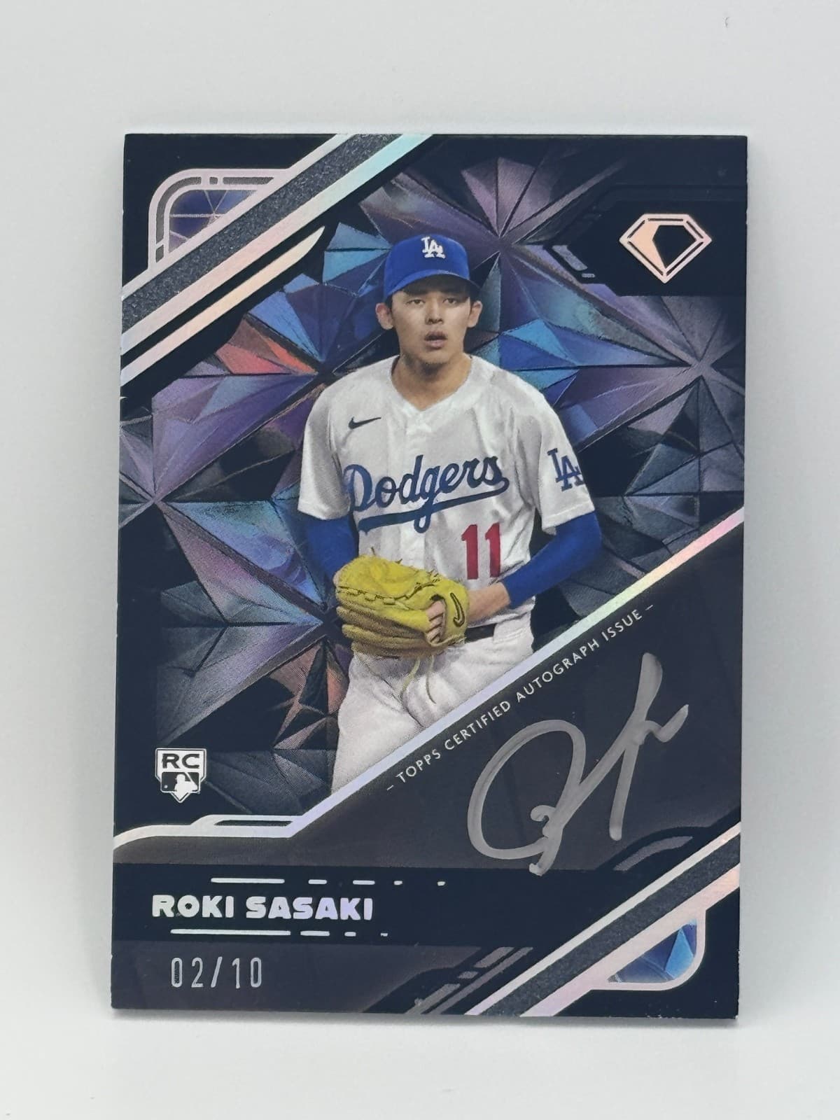 2025 Topps Diamond Icons Black PolychromatInk Auto Roki Sasaki #BPA-RSA /10