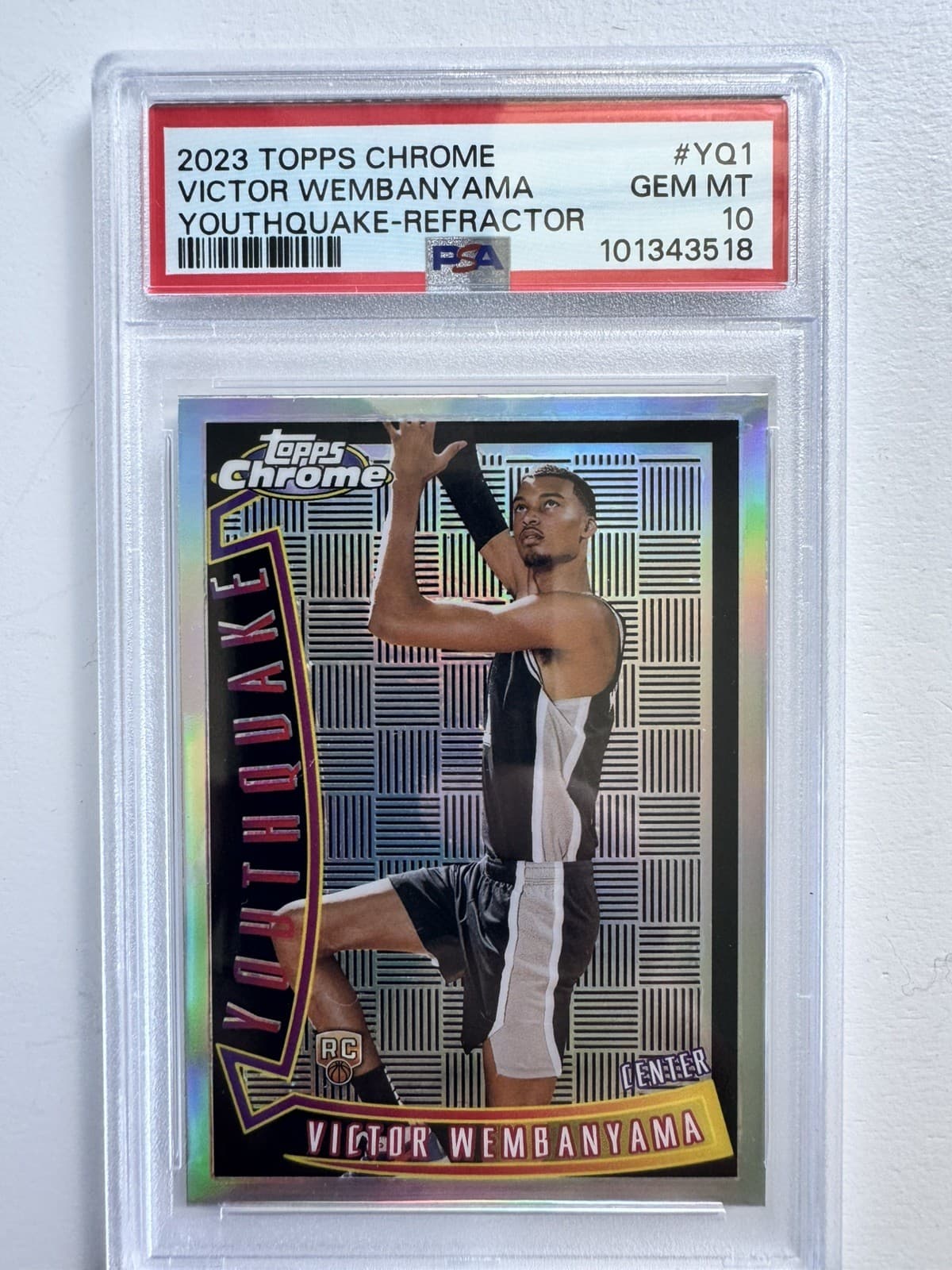 2023-24 Topps Chrome - Youthquake Victor Wembanyama #YQ-1 Refractor (RC) -pop 65