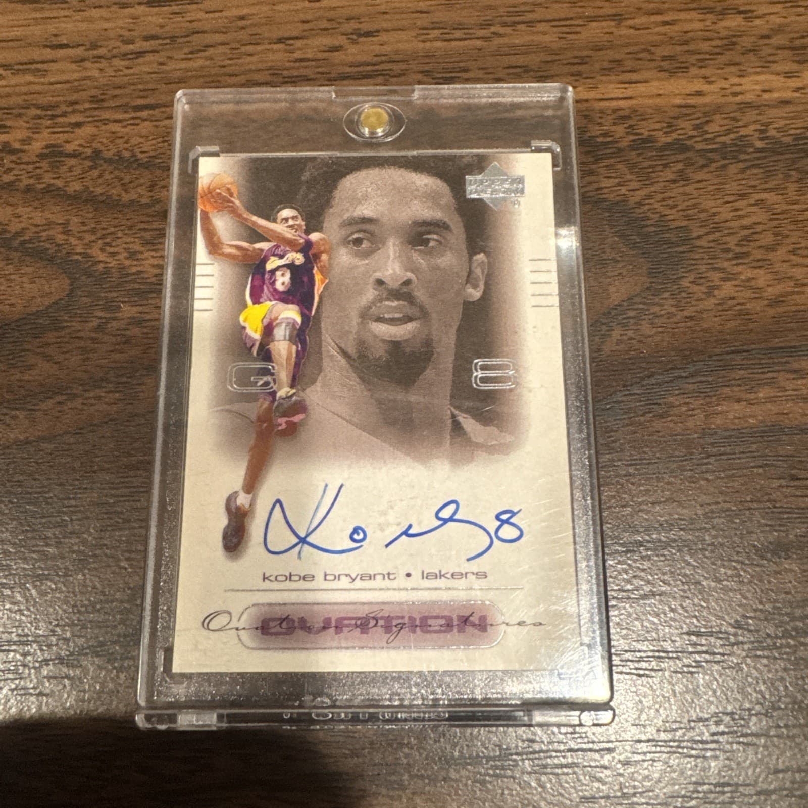 KOBE AUTO 🔥 2000-01 KOBE BRYANT 🔥 Upper Deck Ovation Signatures ON CARD