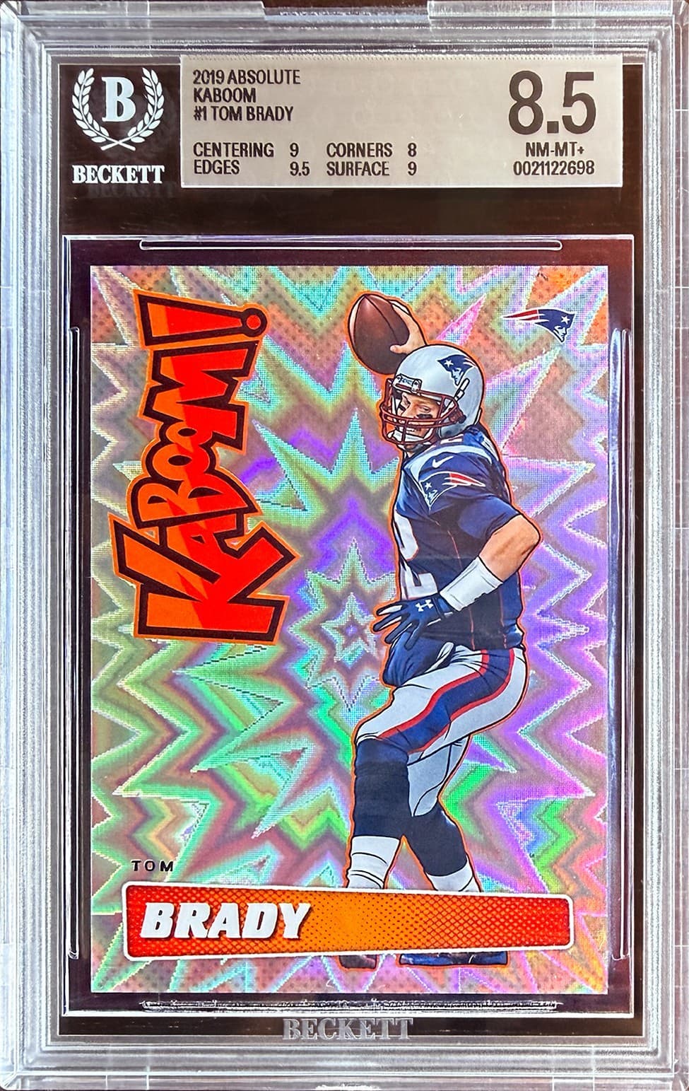 2019 Panini Absolute - Kaboom! Tom Brady #K-TB