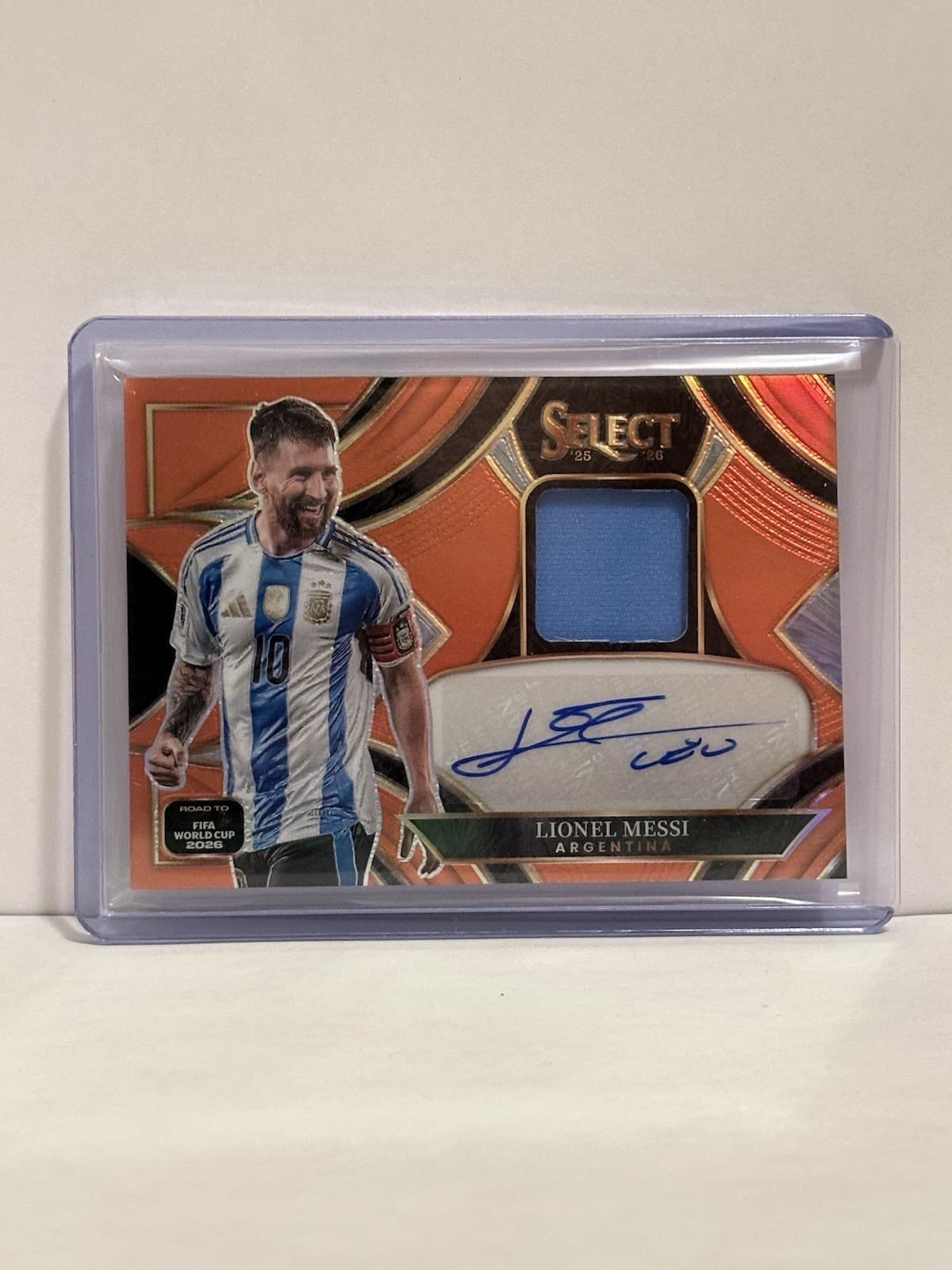 Panini Select Road to FIFA WC 2026 2025-26 Lionel Messi Argentina Auto Patch /49