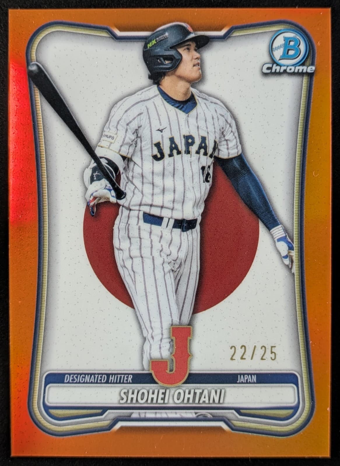 2026 Bowman Chrome SHOHEI OHTANI 22/25 Orange WBC Flag Variation #WBC-17