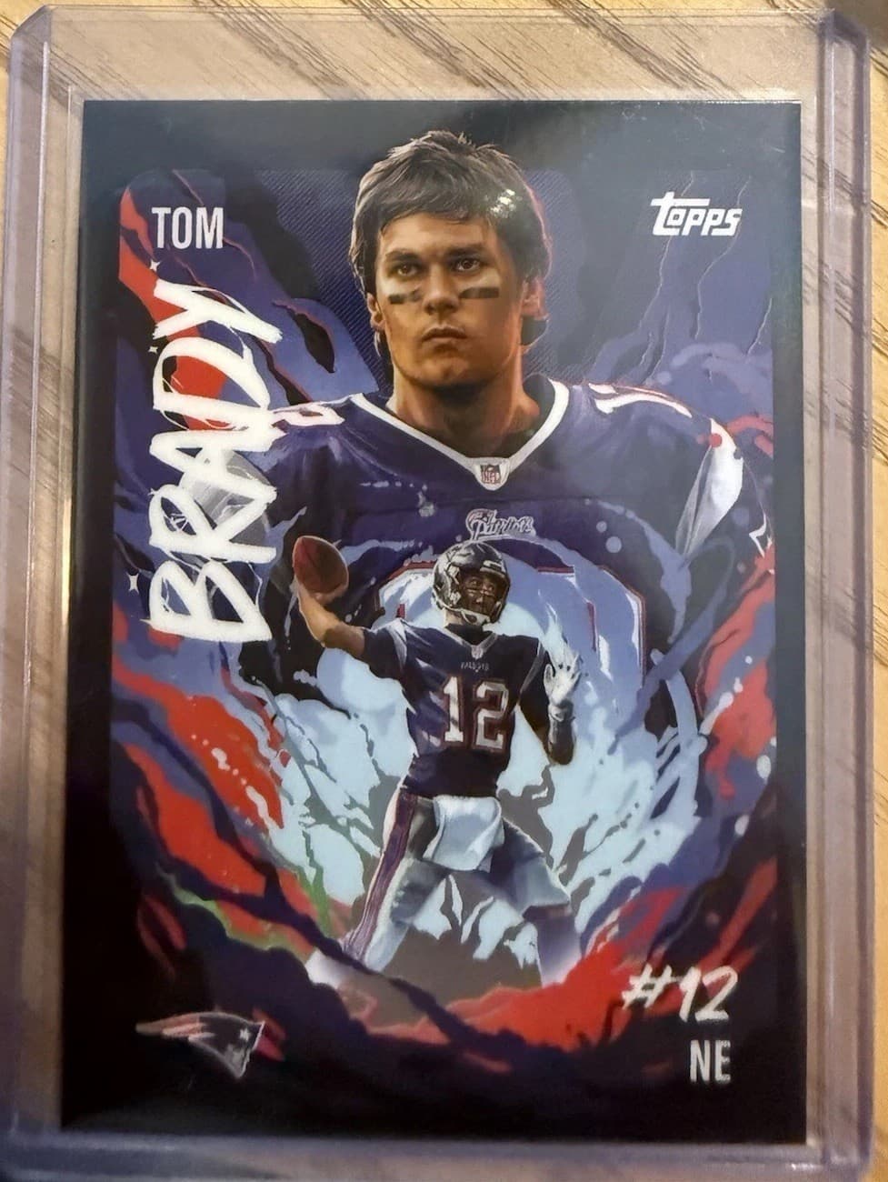 2025 Topps Chrome Football Tom Brady Ultra Violet UV -6 CASE HIT -SP open to off