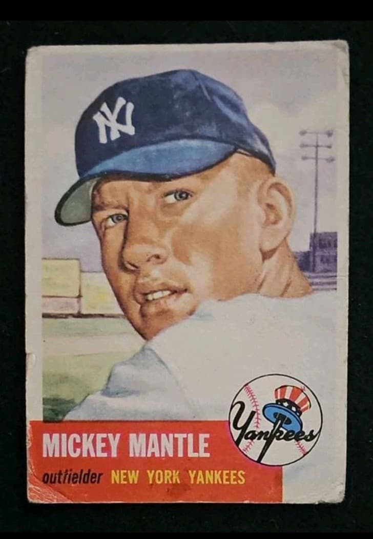 1953 Topps - Mickey Mantle #82
