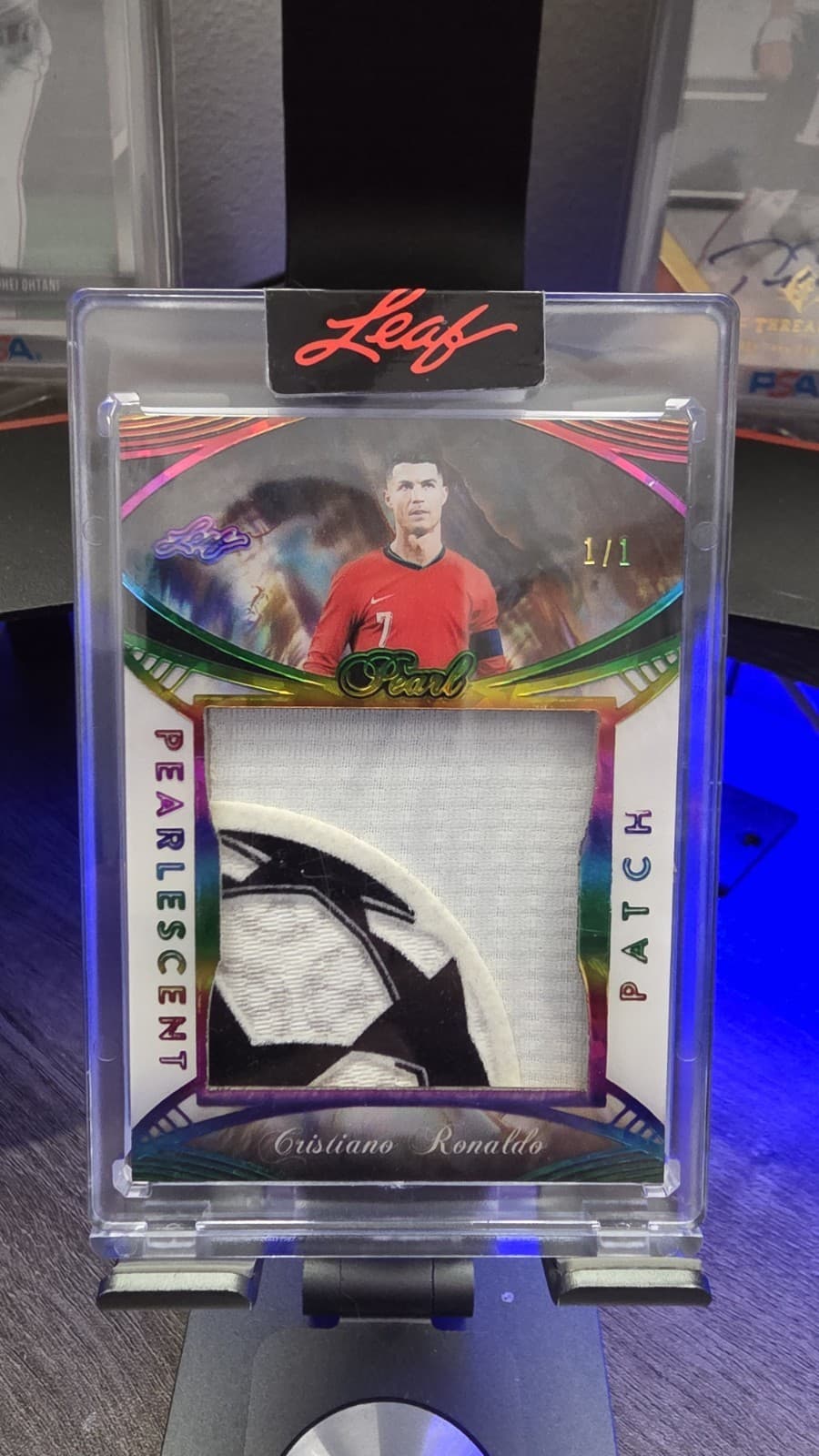 2025 Leaf Pearlescent Patch Cristiano Ronaldo 1/1 Game Used Patch STILL SEALED!!