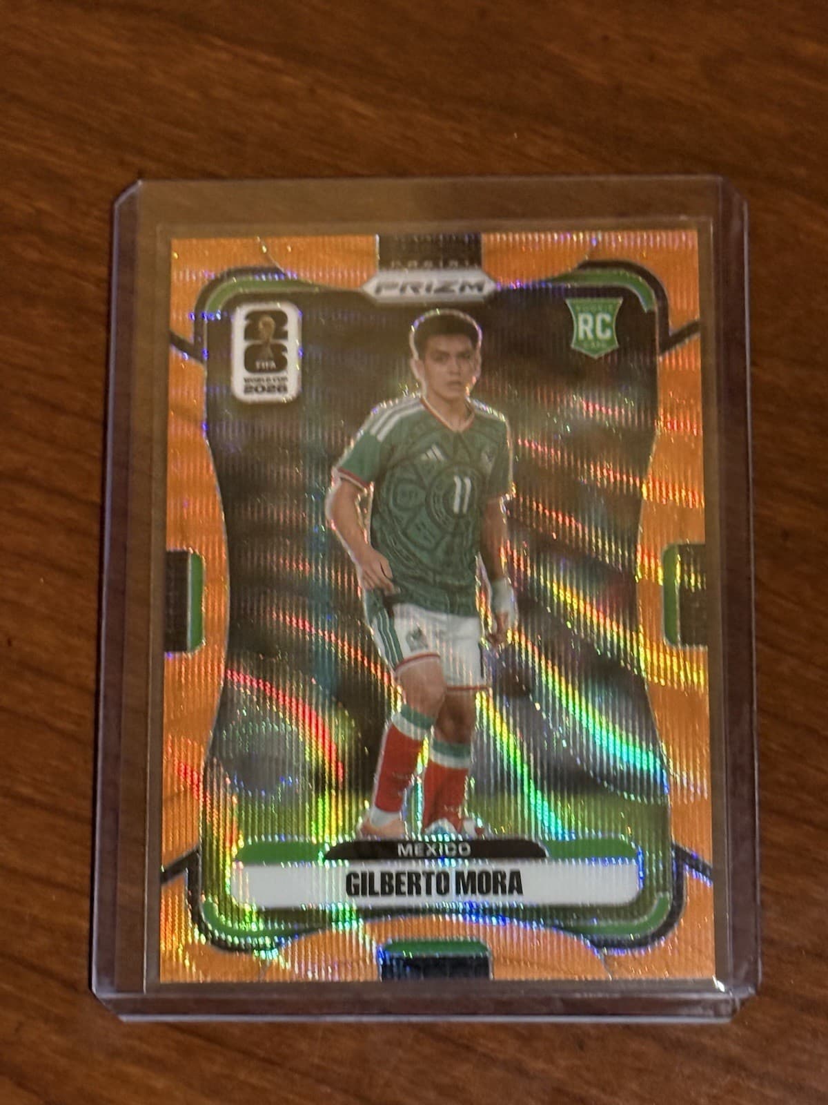Panini 2026 Prizm FIFA World Cup Gilberto Mora RC #290 Orange Wave /125