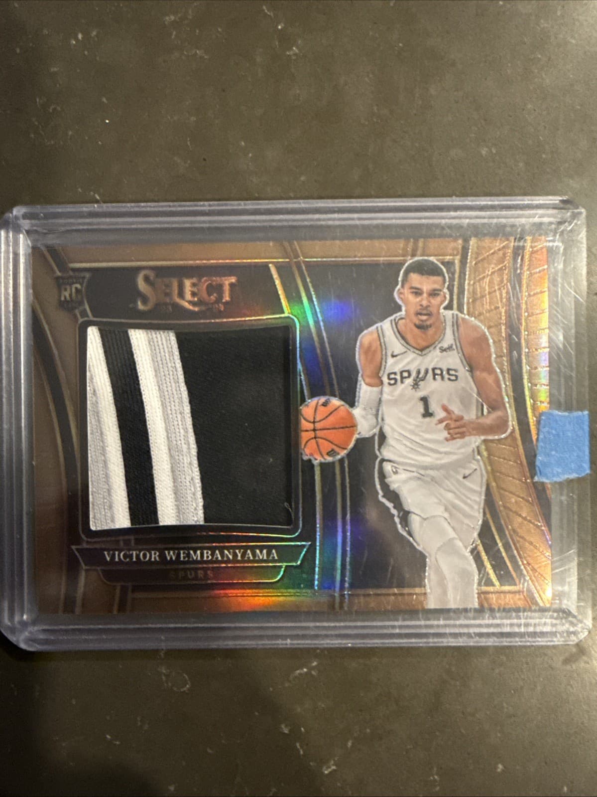 Jumbo Rookie Swatches Victor Wembanyama #RJS-VW Copper Prizm /49 (MEM, RC)