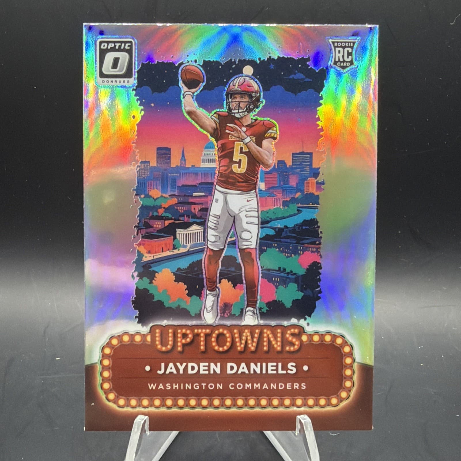 2024 Panini Donruss Optic Rookie Uptowns Jayden Daniels Commanders SP JG8