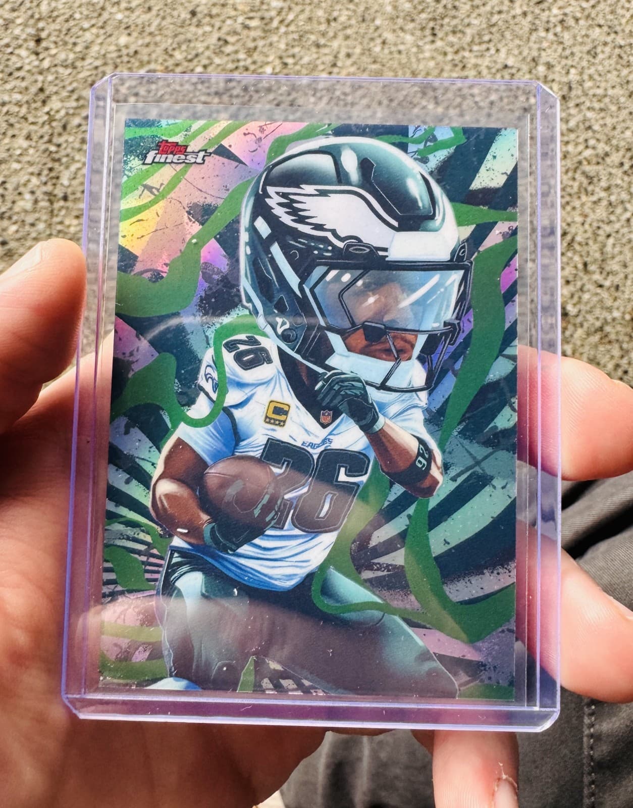 2025 Saquon Barkley Topps Headliners Finest Case Hit K-11 SSP Ultra Rare
