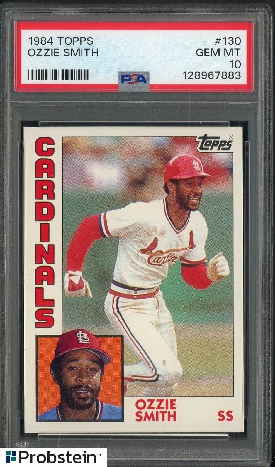 1984 Topps #130 Ozzie Smith St Louis Cardinals HOF PSA 10 GEM MINT