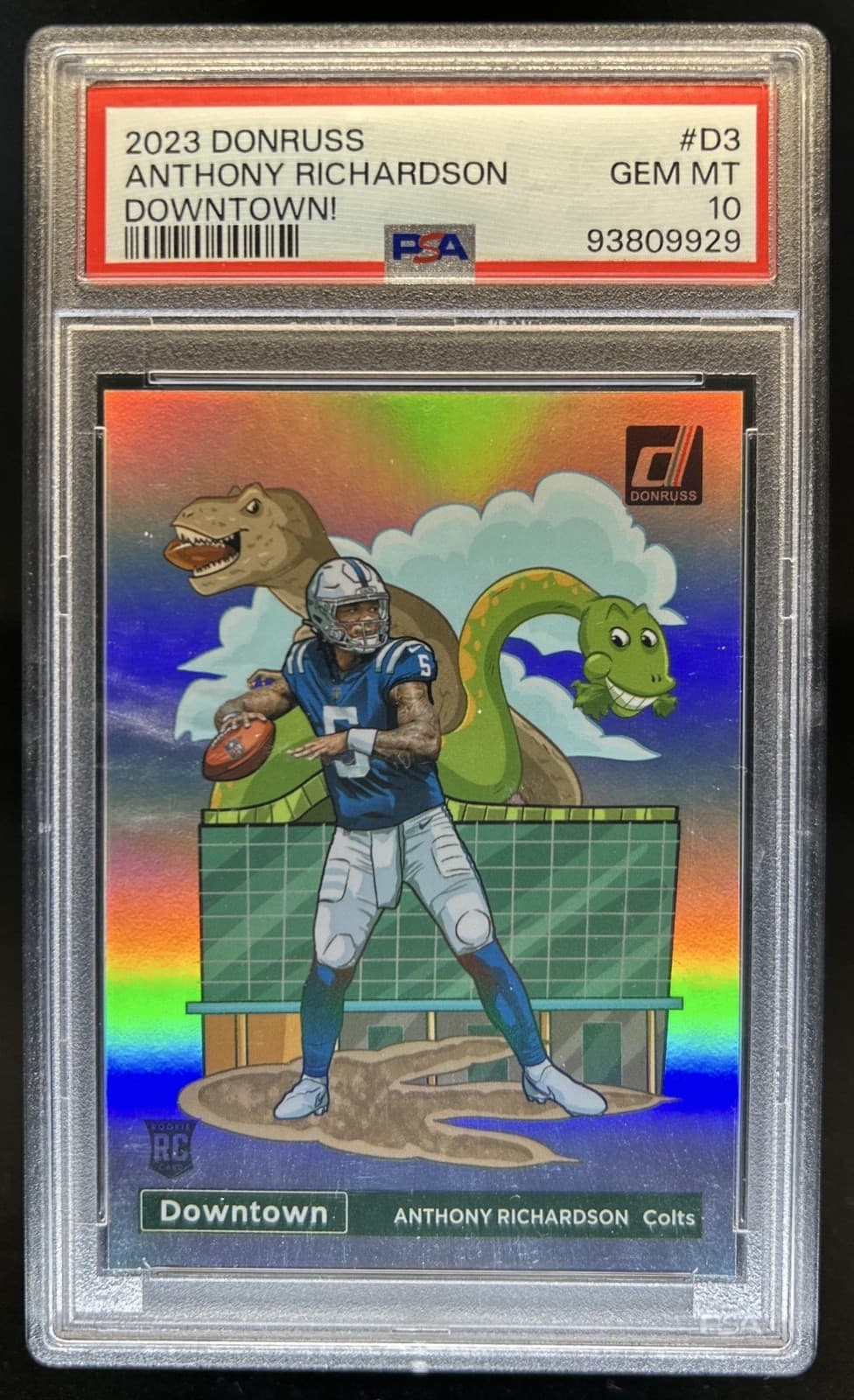 2023 Panini Donruss Anthony Richardson Downtown! SSP RC Rookie #D-3 Colts PSA 10
