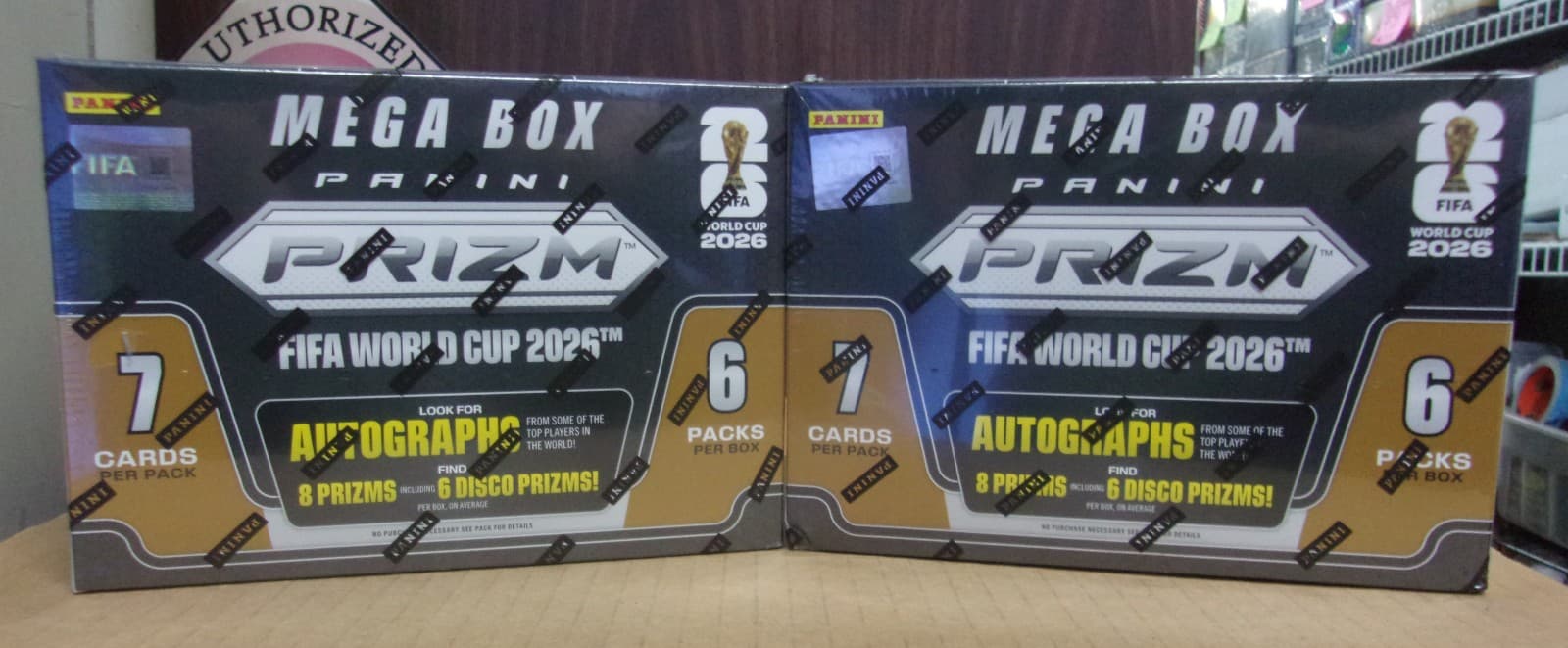 Lot of (2) 2025-26 Prizm Fifa World Cup Soccer Hobby Mega Boxes