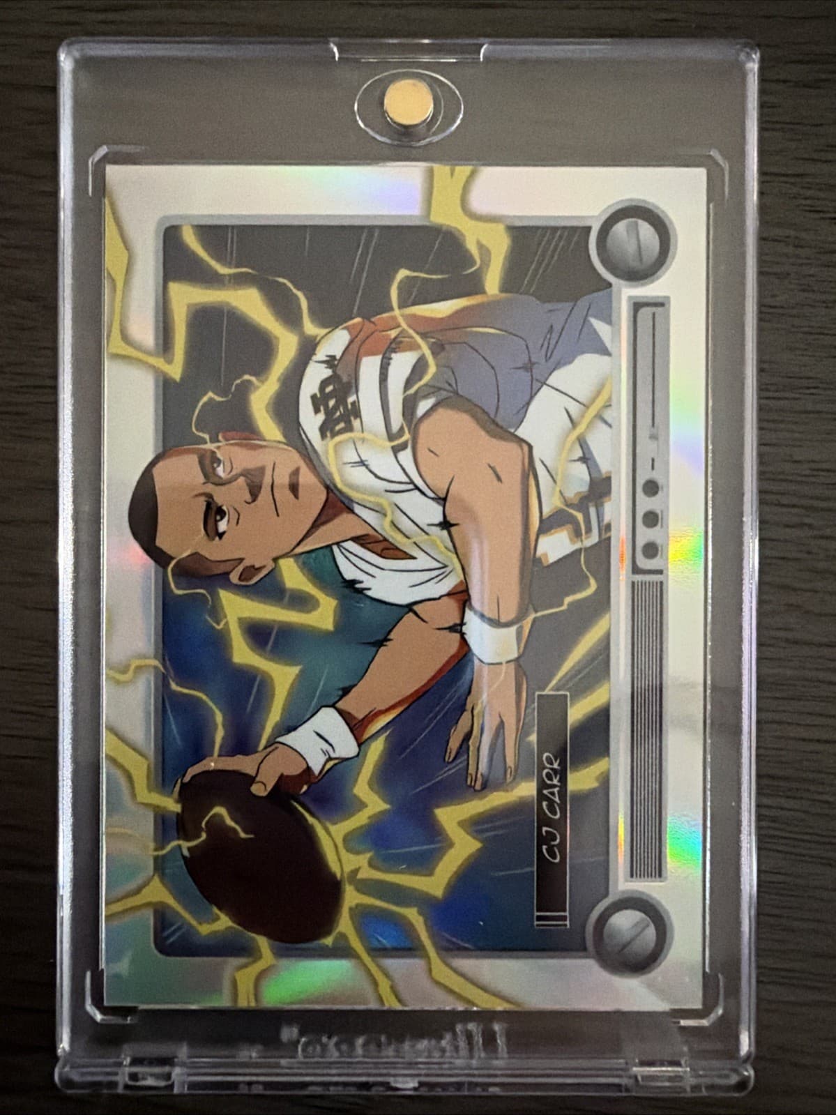 CJ Carr 2026 Anime Bowman Football Chrome SSP Case Hit Notre Dame #NILA-CJC NM