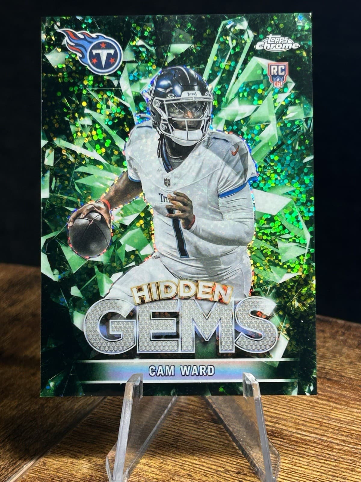 2025 Topps Chrome Football Cam Ward Rookie Ultra Rare Hidden Gems SSP HG-4