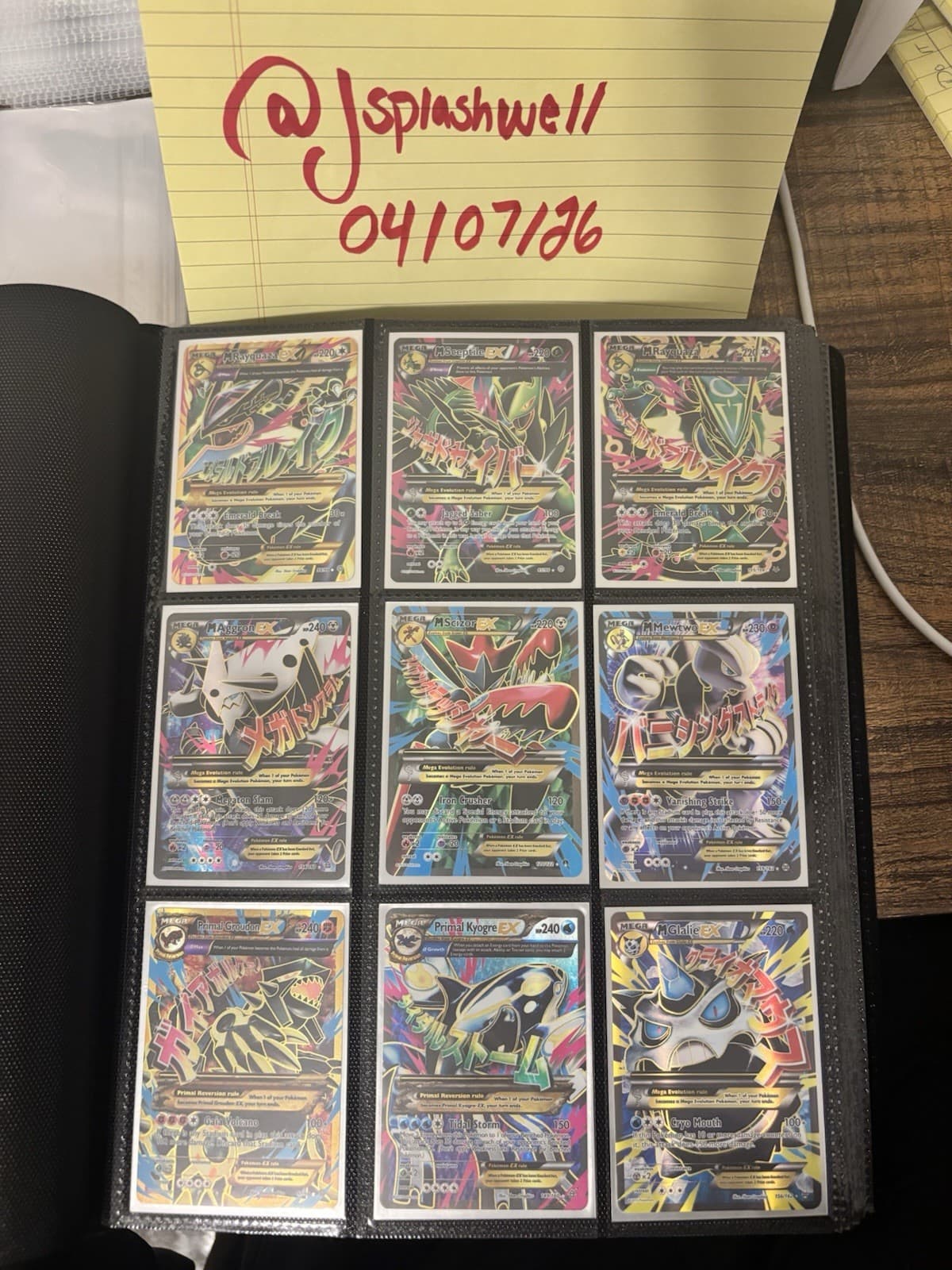 Pokemon XY Mega EX Binder Lot of 79