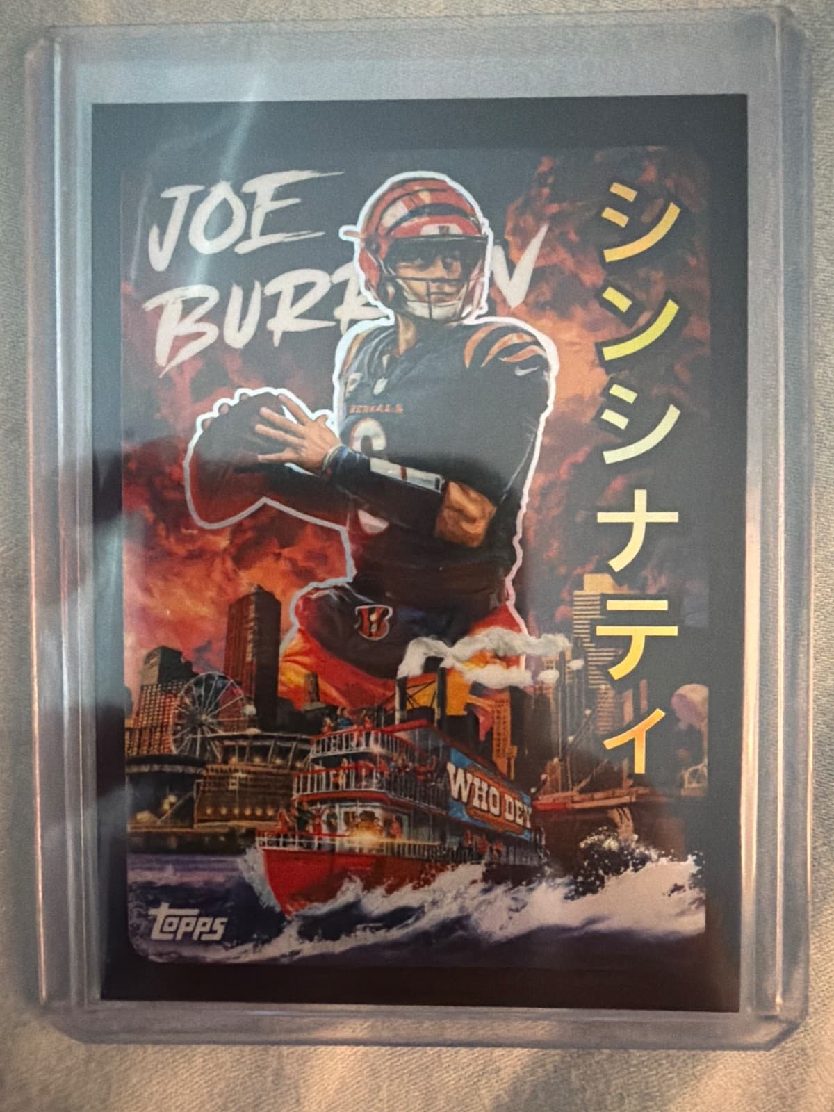 2025 Topps Chrome Joe Burrow Kaiju Case Hit #KAI-4