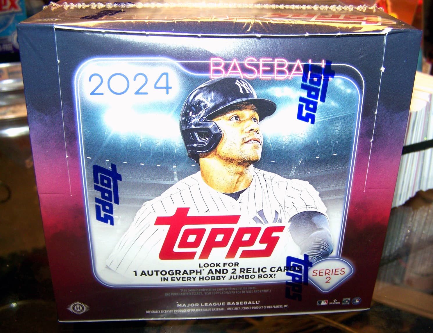 2024 Topps Series 2 Baseball Hobby Jumbo Box 1 Auto 2 Relics 10 Packs