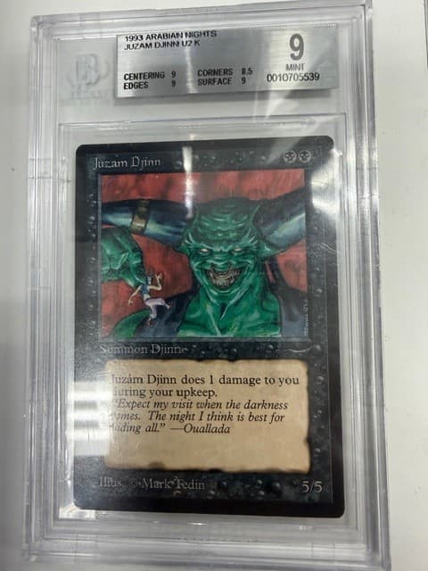 MTG Arabian Nights 1993 Juzam Djinn BGS 9.0 MINT 93/94 Magic the Gathering