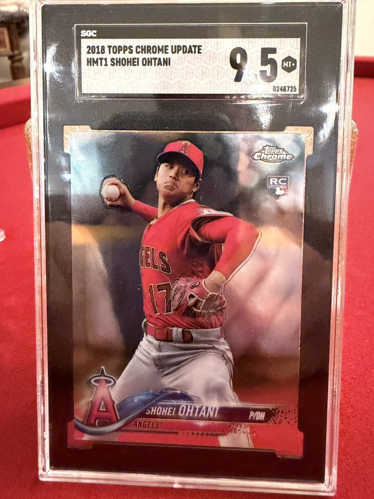 2018 Topps Chrome Update - Shohei Ohtani #HMT1 Rookie Card SGC 9.5!