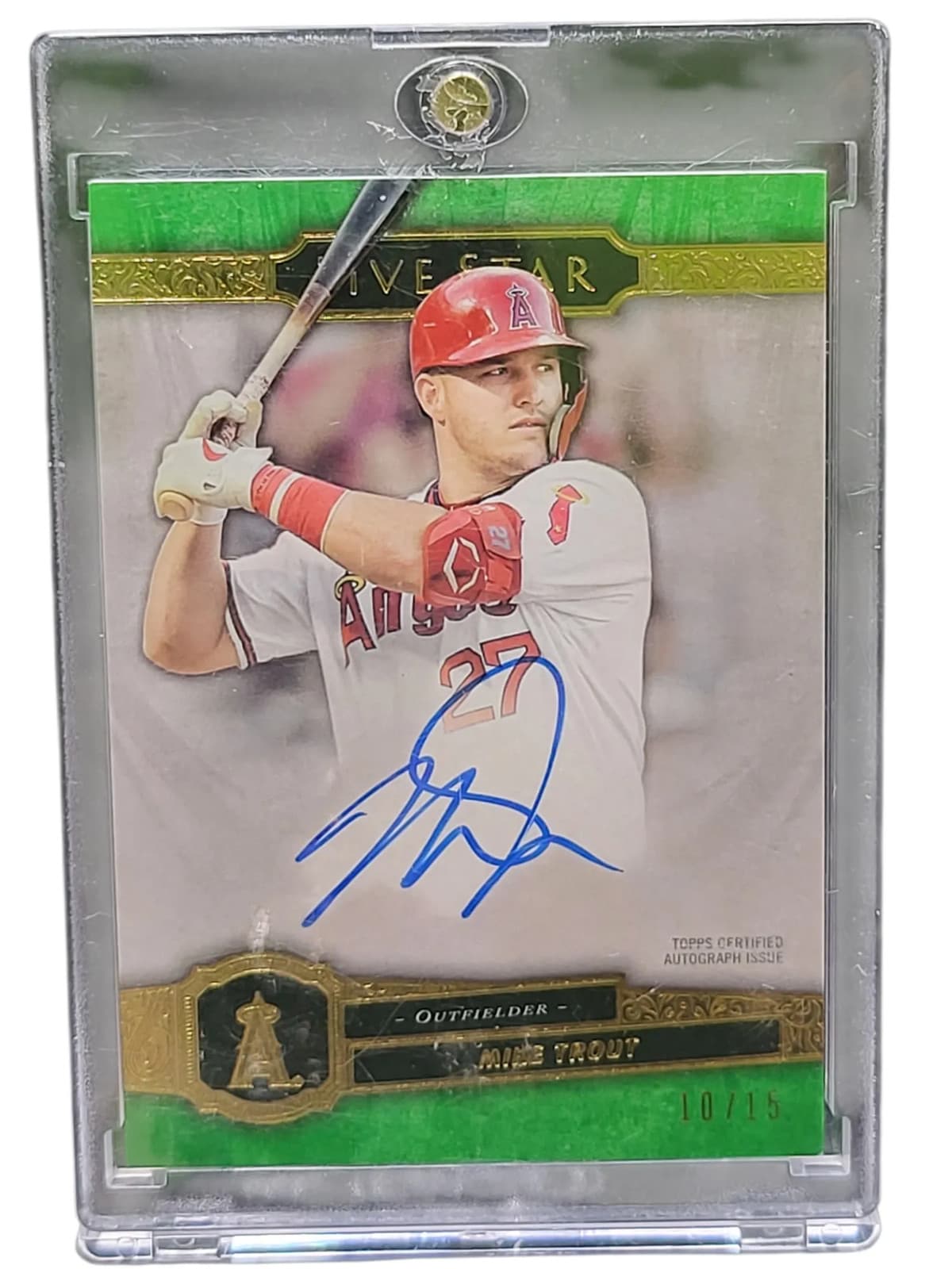 2021 Topps Five Star Mike Trout #FSA-MTB Green 10/15