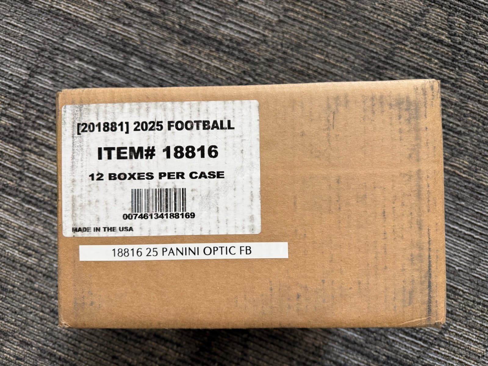 2025 Panini Donruss Optic Football Factory Sealed Hobby Box Case