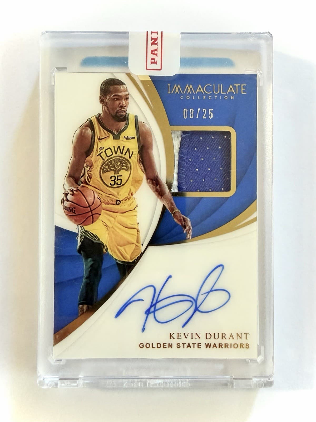 Kevin Durant Panini Immaculate Patch Auto /25 Warriors - Sealed Case Hit