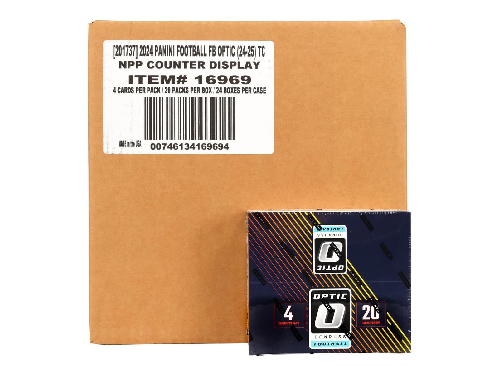 2024 Panini Donruss Optic Football Retail 20-Pack 24-Box Case